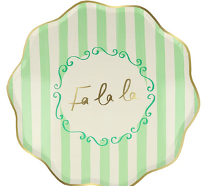 Striped Dinner Plates (x 8)