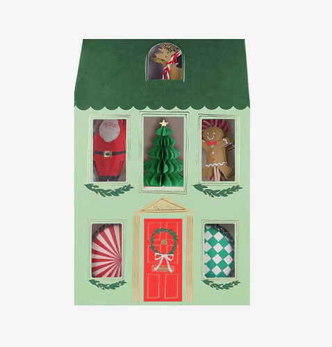 Cupcake kit festive house