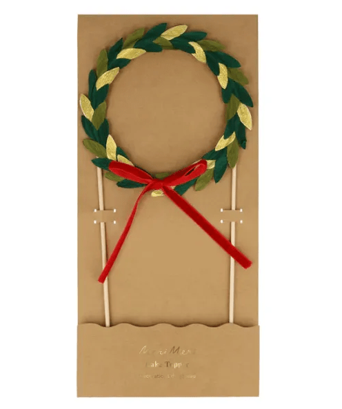 Paper Wreath Cake Topper
