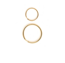 Key Rings L Gold , 4 pieces