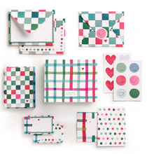 Happy Plaid Stationery Set