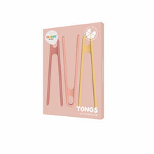 Coral/Yellow Tongs Set