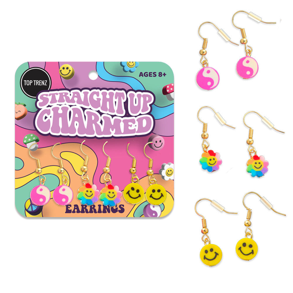 Straight Up Charmed Dangle Earring Sets (3 tipos)