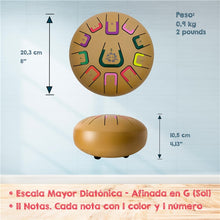 Tambú 8" 11 notas - Oro