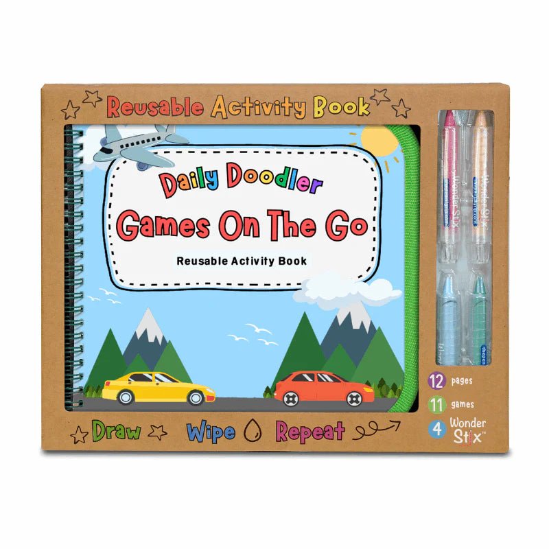 Daily Doodler Reusable Activity Book-Games