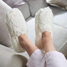 Cream Heatable Slippers Warmies