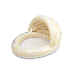 100 cm Canopy Pool Yellow Flowers - Inflatable Floor