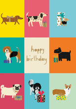 Dog Checkerboard Greeting Card Single