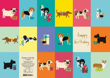 Dog Checkerboard Greeting Card Single