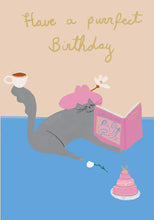 Art Loving Cat Petite Card Single