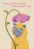 Happy Raccoon, Petite Card Single