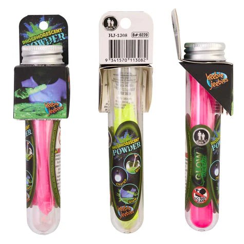Phosphorescent Powder Test Tube (3 colores)