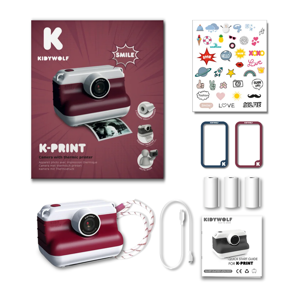 Thermal Printer Burgundy