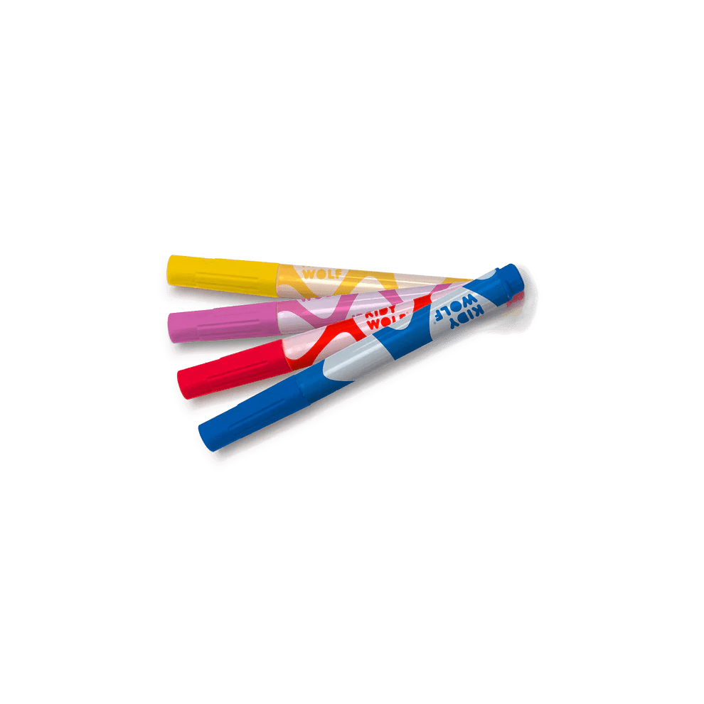 Kidymarker 4 Fluorescent RGBO Markers