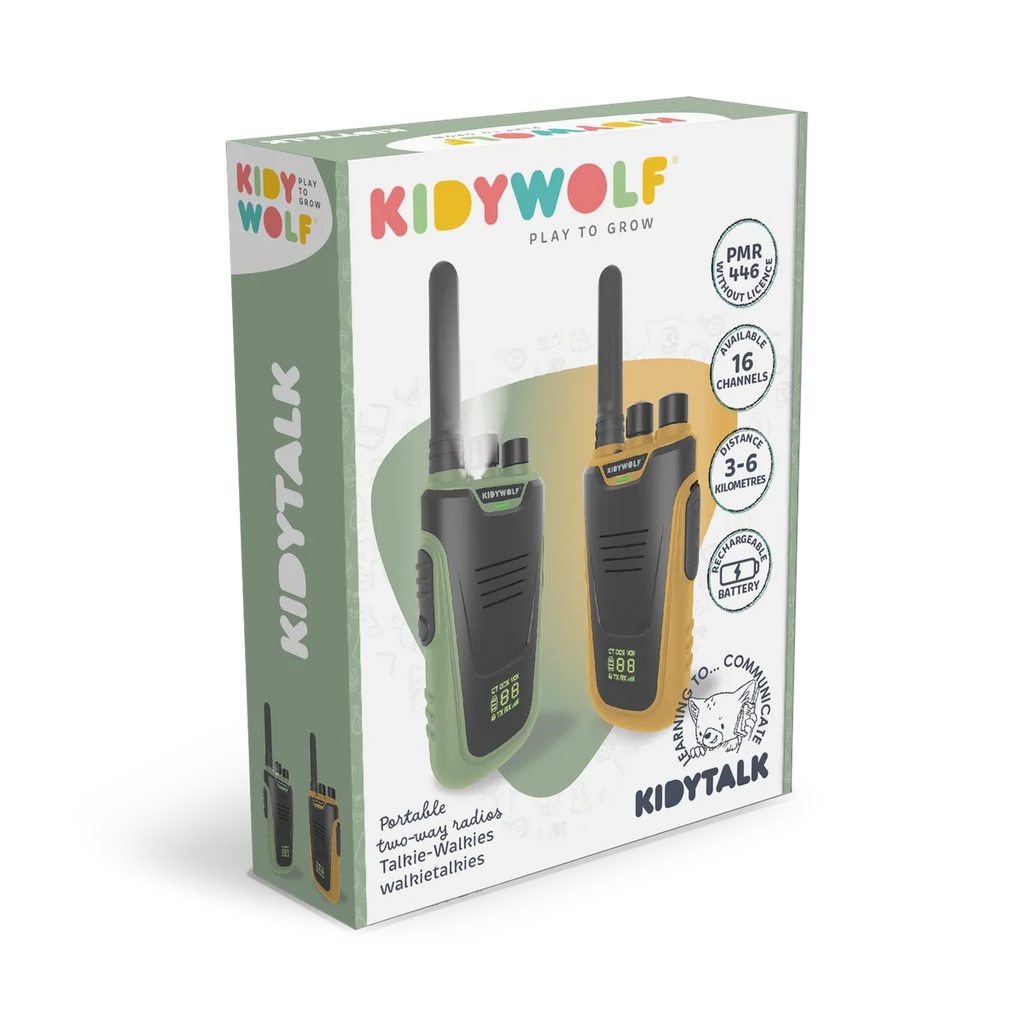 Kidytalk Walkie Talkies Green - Orange