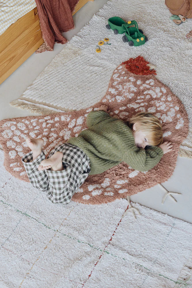 Washable rug Chicken