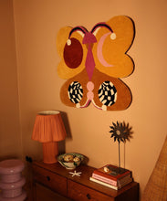 Melody Moon Butterfly Rug Ocre Large