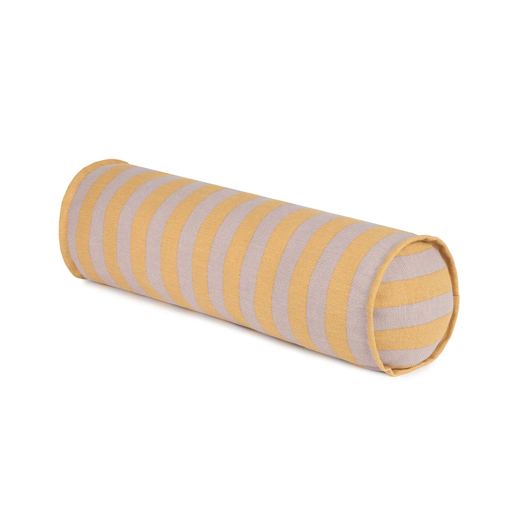 Vibes Cylinder Cushion Lilac Yellow Stripes
