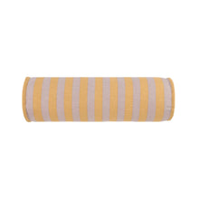 Vibes Cylinder Cushion Lilac Yellow Stripes