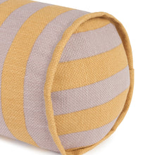 Vibes Cylinder Cushion Lilac Yellow Stripes