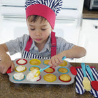 Striped Adult & Youth Apron Boxed Set