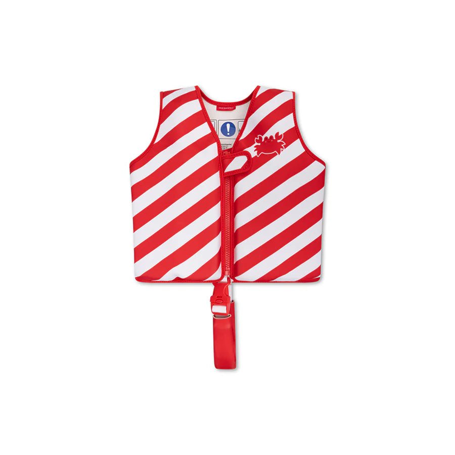 Swim Vest - Red/White - Crabby - (3 tallas)