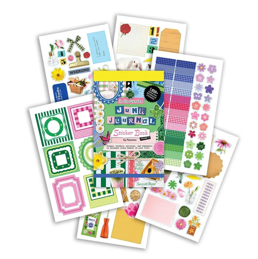 In The Garden Junk Journal Sticker Book