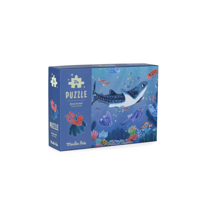 Puzzle fosforescente Bajo el mar 24 piezas