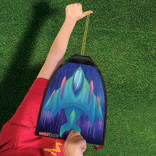 Rubber Band Rocket Kite - Space Crusier - Red & Blue