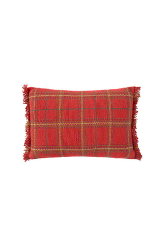 Handloom Cushion Mapple Red