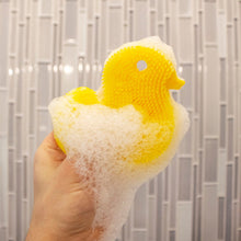 Silicone Bath Scrub  Duck Yellow