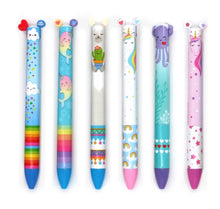 Tiwice as Nice 2 color click pens - Rainbow (6 variantes)