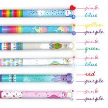 Tiwice as Nice 2 color click pens - Rainbow (6 variantes)