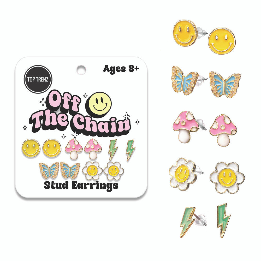 Stud Earrings Set - 5