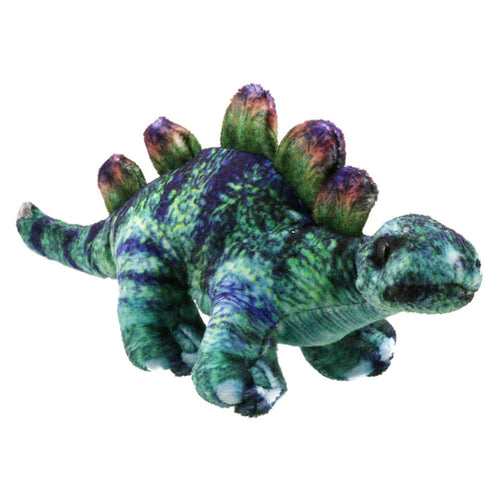 Dinosaur Finger Puppets: Stegosaurus Green