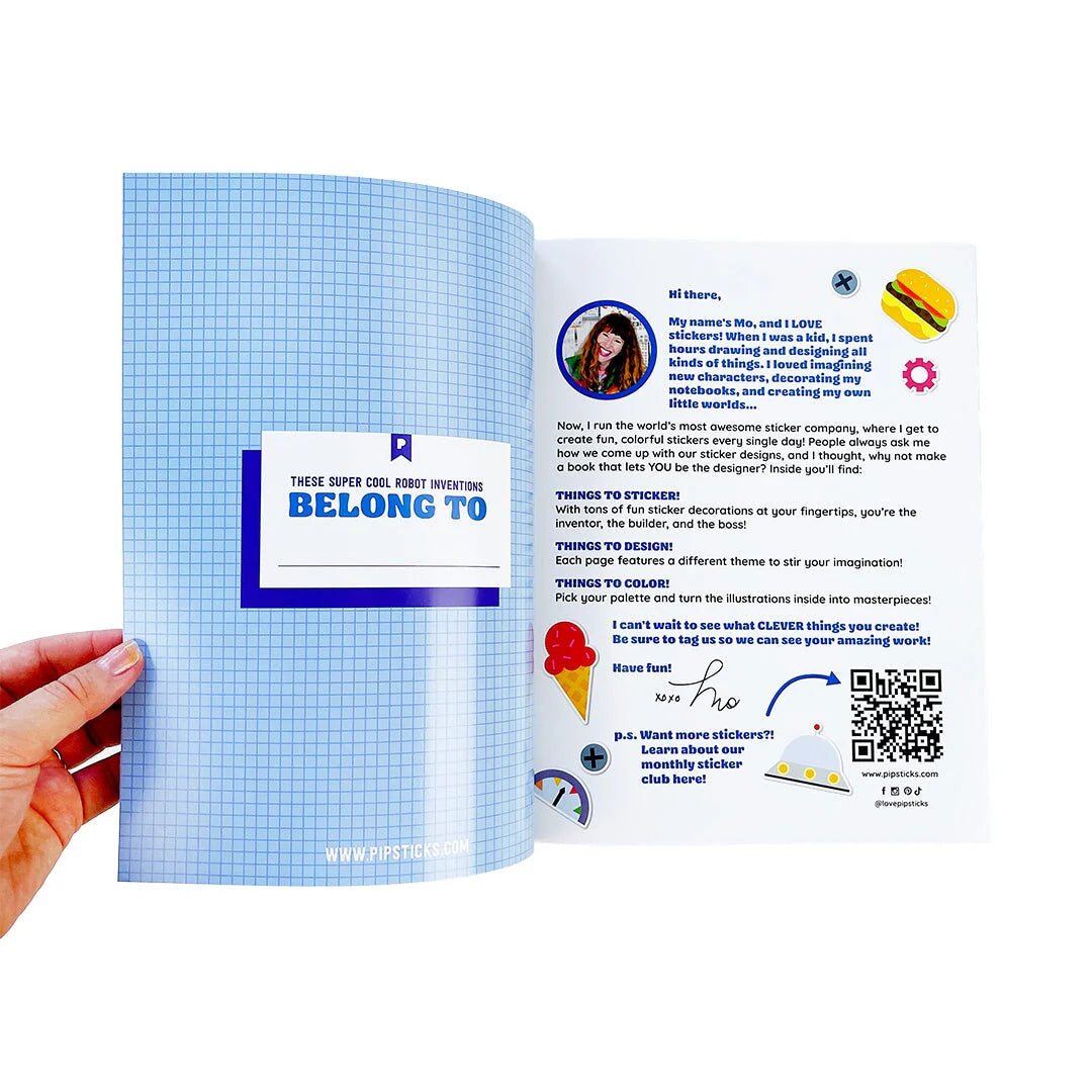 Design Your Own Sticker Book: Stickerbots