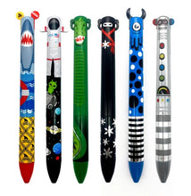 Twice As Nice 2 color click pens-metallic (6 variantes)