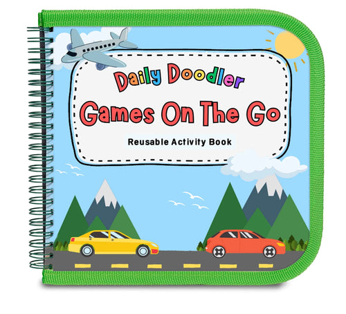 Daily Doodler Reusable Activity Book-Games