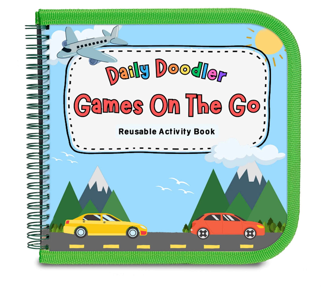 Daily Doodler Reusable Activity Book-Games