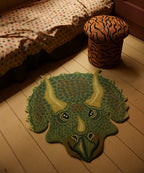 Triceratop Head Rug Large
