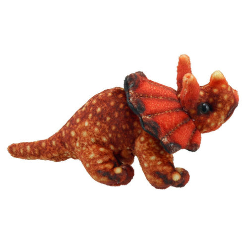 Dinosaur Finger Puppets: Triceratops Orange
