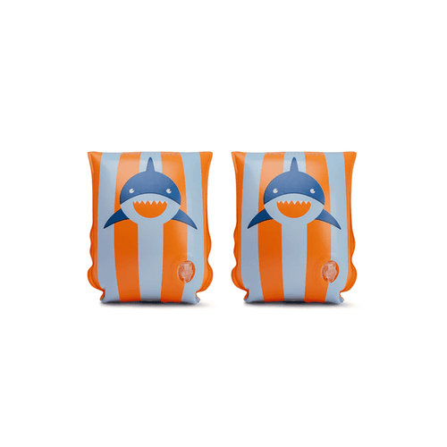 Swimming Armbands Orange Blue Sharks