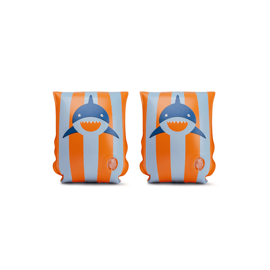 Swimming Armbands Orange Blue Sharks
