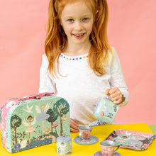 9 Piece Tin Tea Set - Enchanted
