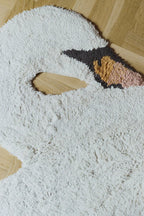 Washable Swan Rug