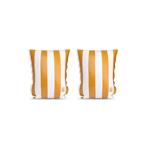 Swimming Armbands Yellow White Striped