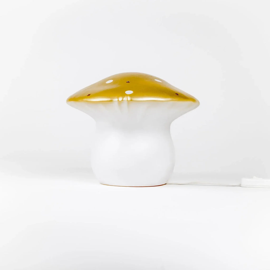 Medium Mushroom Night Lamp, Gold