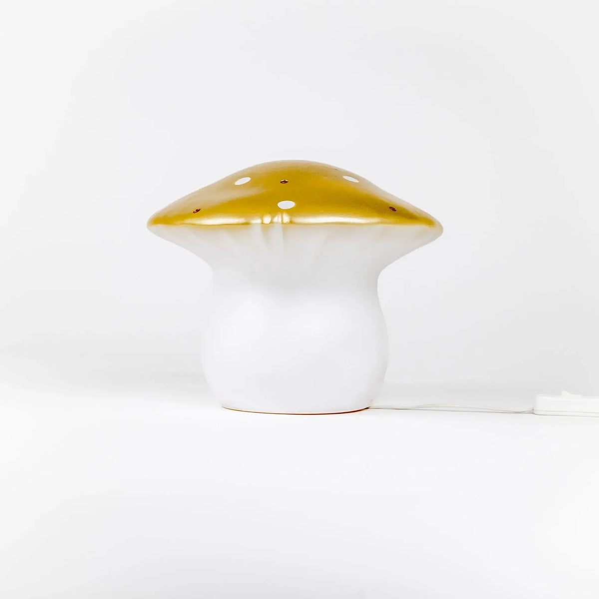 Medium Mushroom Night Lamp, Gold