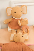 Ollie the elephant doudou and rattle gift set