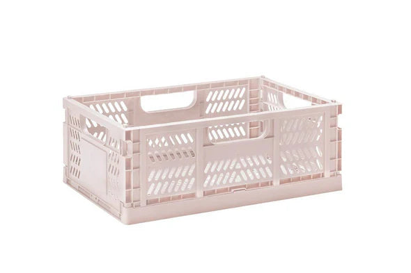 Modern Folding Crate - Pink Medium